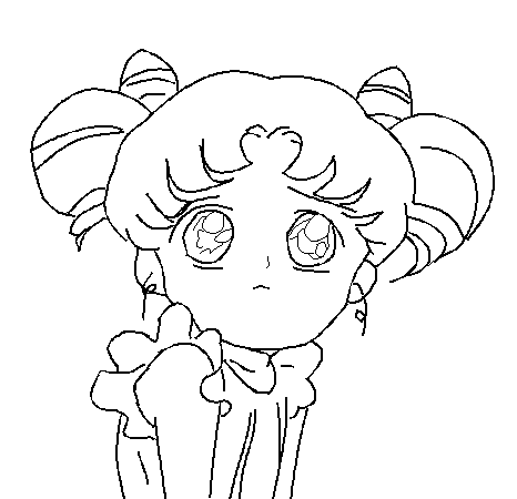 sailor moon and rini coloring pages - photo #45